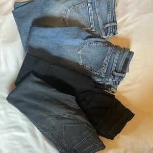Hudson Jeans Pack — Blue, Black and Charcoal Skinny Jeans
